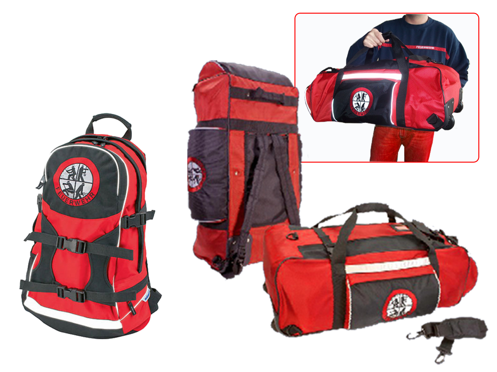 Feuerwehrbekleidungstaschen und Bekleidungstaschen für
